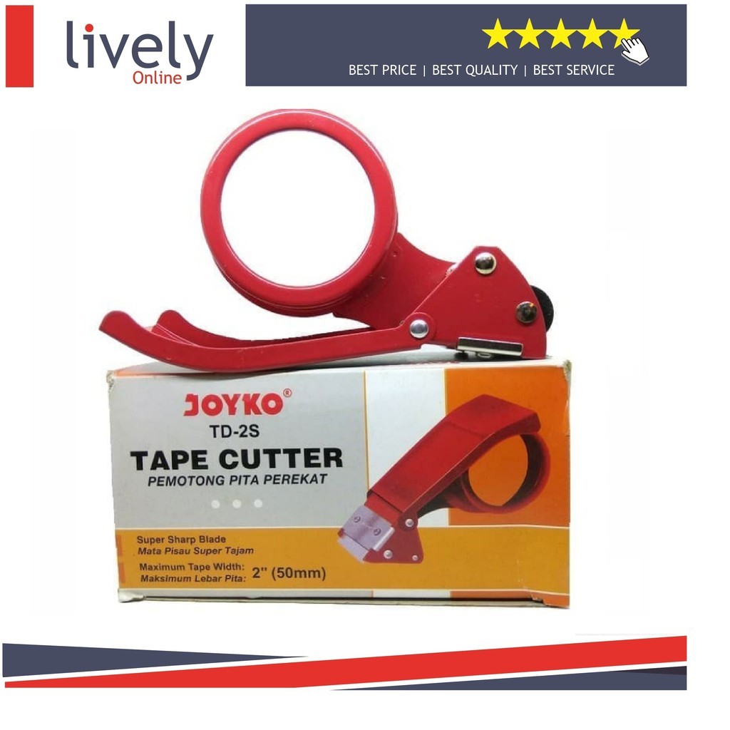 Tape Dispenser Joyko TD-2S Tape Cutter Metal Lakban 2 Inch