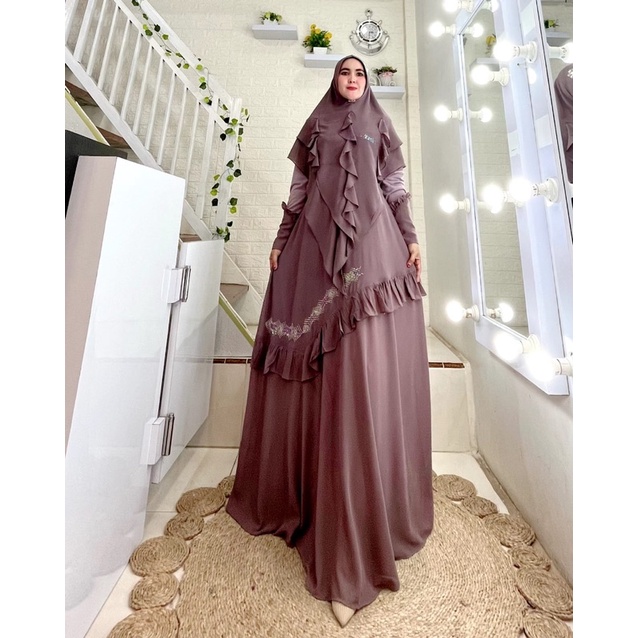 Dress Syahla Premium Set by Yodizein Syar’i