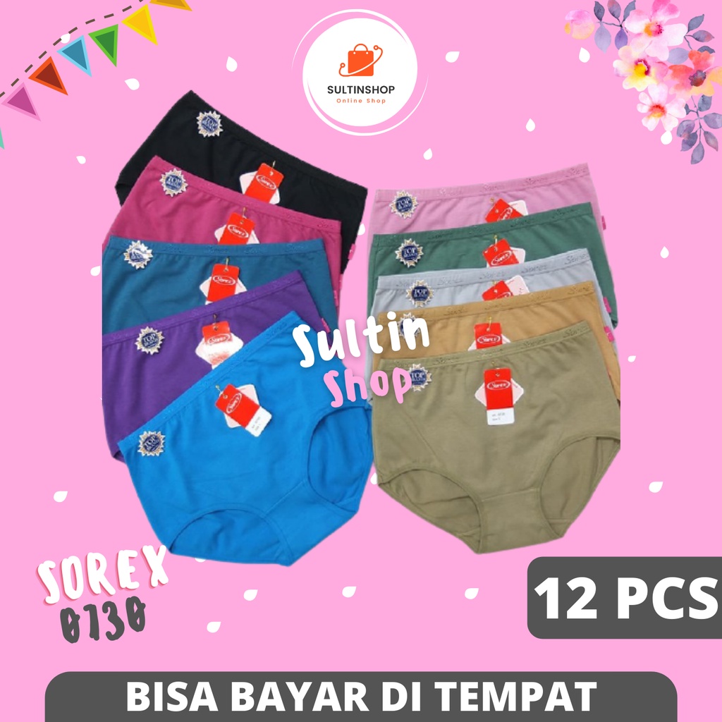 Grosir Celana Dalam Wanita CD Sorex 0730 Lusinan / Pakaian Dalam Sorek Wanita Dewasa / Underwear Dal