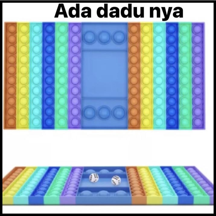 Pop It Fidget Toy Rainbow Mainan anak super jumbo kupu kupu