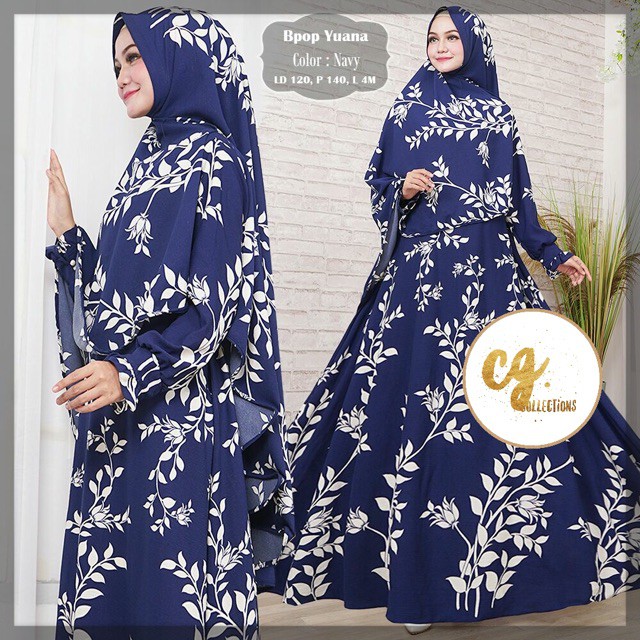 ASLI ORIGINAL  BPOP YUANA SYARI bubblepop muslimah dress elegant lebaran sahara erica be