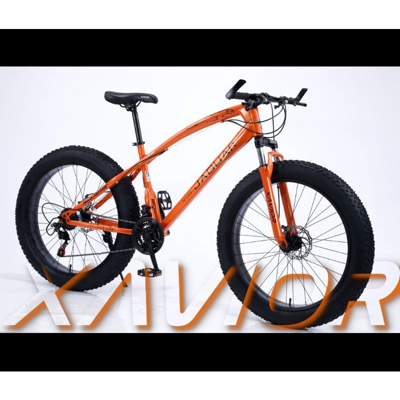 SEPEDA MTB FAT BIKE BAN GENDUT FREE Bike Carrier 26 inch XAVIOR JAGUAR 21 speeds SECONDHAND