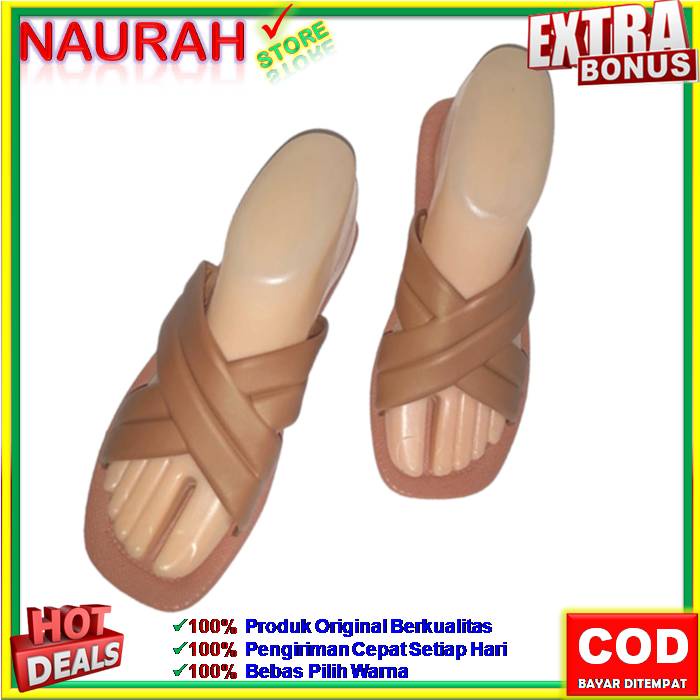 SANDAL SLOP LALUNA 1246 16L SENDAL SLOP WANITA MOTIF TALI GARIS SILANG 100% ORIGINAL KUALITAS IMPORT NYAMAN ANTI SLIP JELLY RUBBER