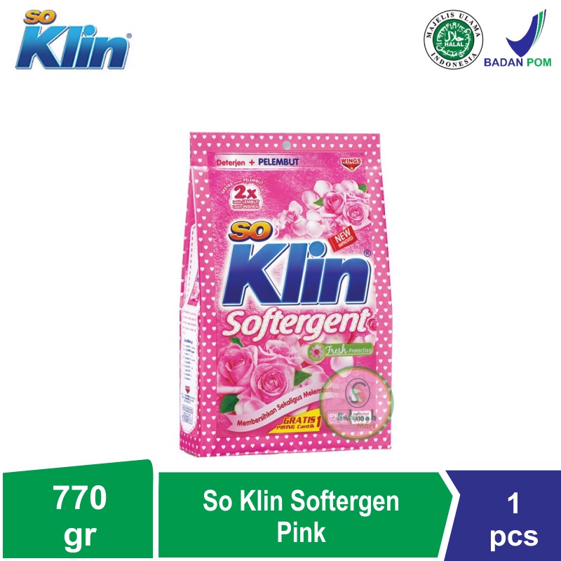 So Klin Softergent 770gr - Detergent Bubuk