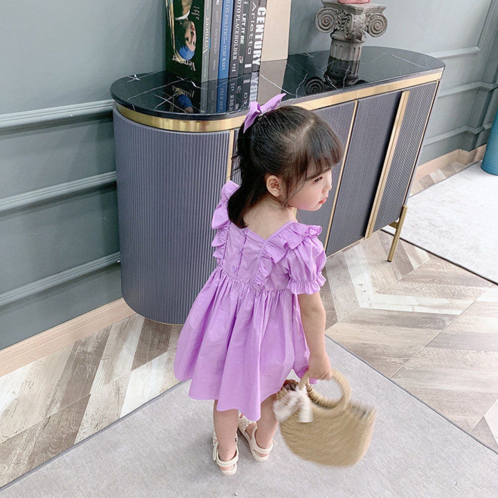 [PRINCESS KESLI]0-9Tahun Korean Fashion Dress Anak Perempuan Baju Bayi Perempuan Dress Bayi Gaun Anak perempuan