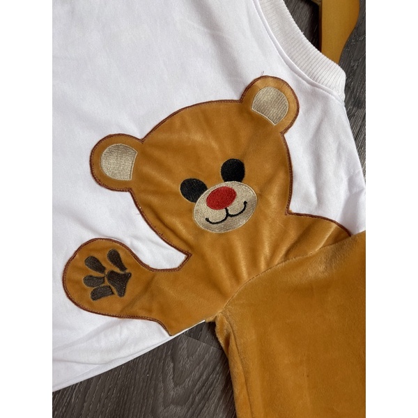 (PH) BULU BORDIR BERUANG | UNIK SWEATER TEDDY BEAR  UNISEX