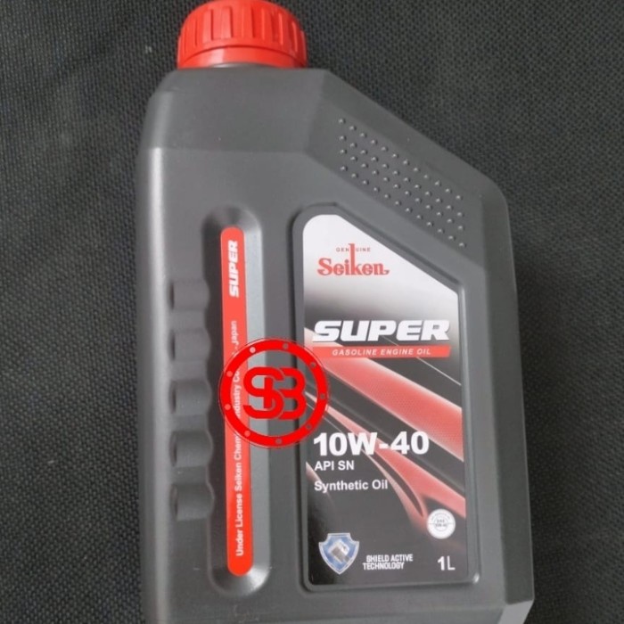 OLI Mesin SEIKEN SUPER BENSIN 10W-40 Kemasan 1 LITER