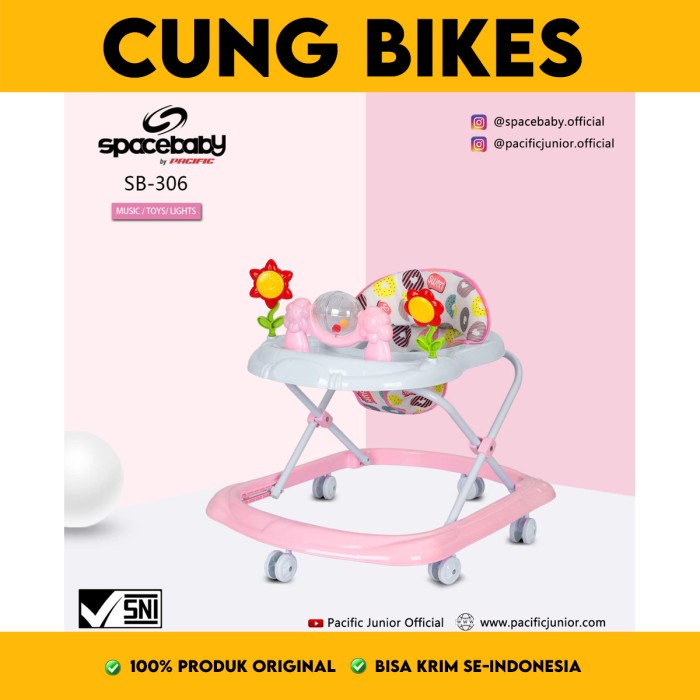 Baby Walker Space baby SB-306 babywalker SpaceBaby dengan Musik dan Mainan