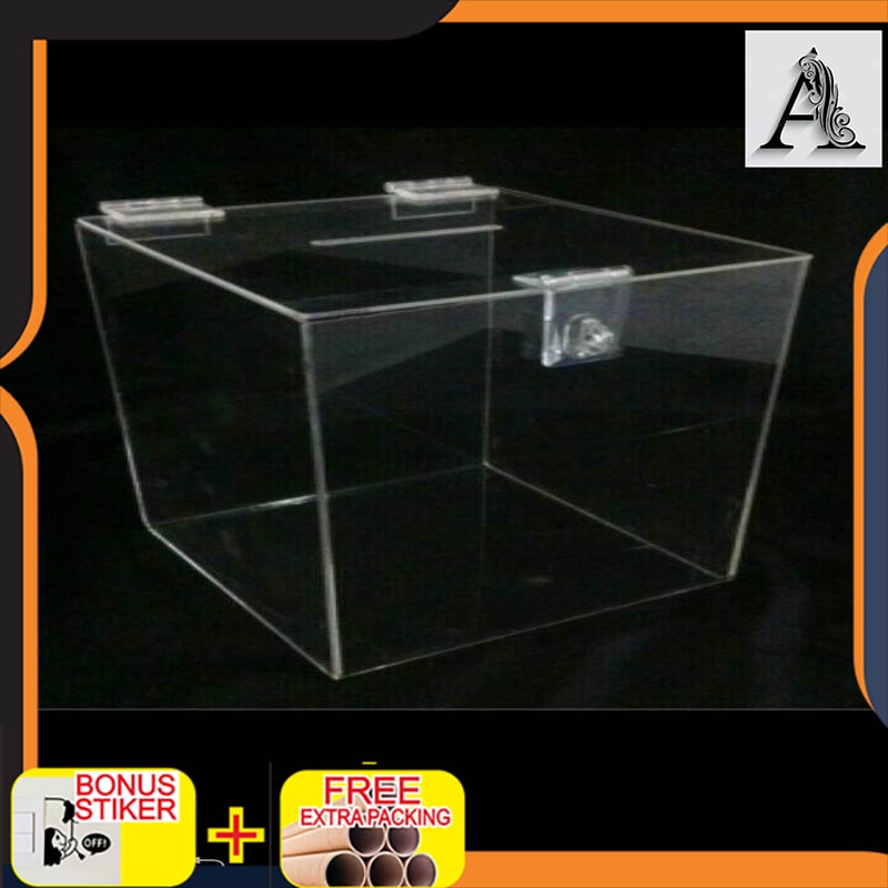 

Murah acrylic kotak amal/saran akrilik/acrylic box