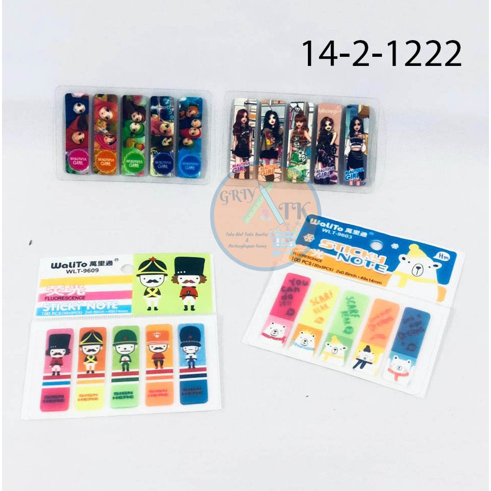 

Sticky Note karakter lucu dan unik type WLT 9603-9628