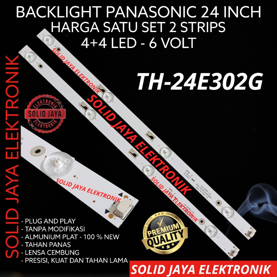 BACKLIGHT TV LED PANASONIC 24 INC TH-24E302G TH-24E302 G 24E302 G 24E302G LAMPU BL 4K 6V TH24E302G TH24E302 TH 24E302 TH24E302G PANASONIK 24 INCH IN 24 INCH IN 4 KANCING 6 VOLT