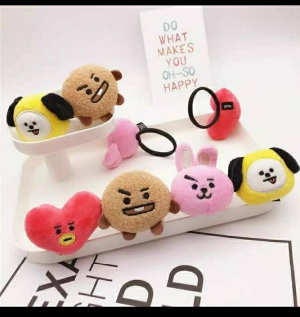 IKAT KUNCIR RAMBUT BT21 ATAU BTS ISI 6 PCSgrosir