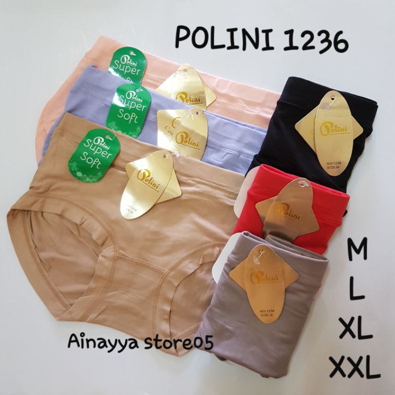 (6pcs) Celana Dalam Polini 1236 Super Soft