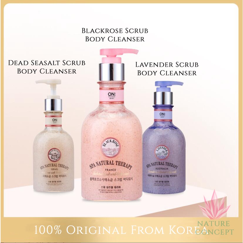 LG ON THE BODY Veilment Natural Spa Scrub Body Cleanser TERMURAH