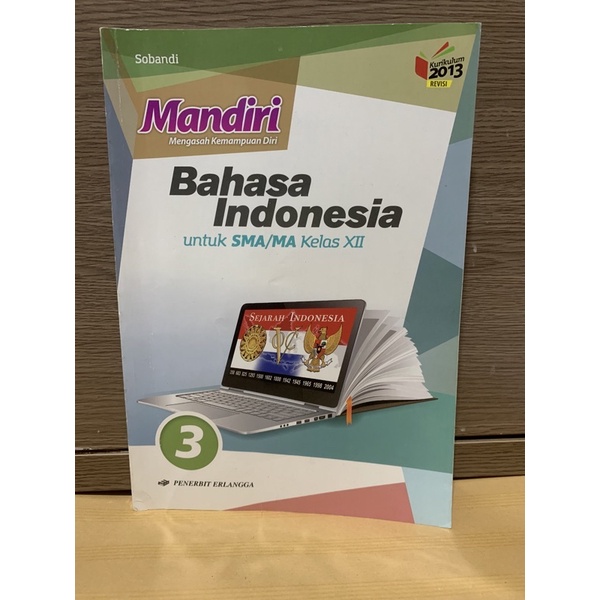 

Bahasa Indonesia Penerbit erlangga Mandiri kelas 3 SMA / kelas 12 bekas