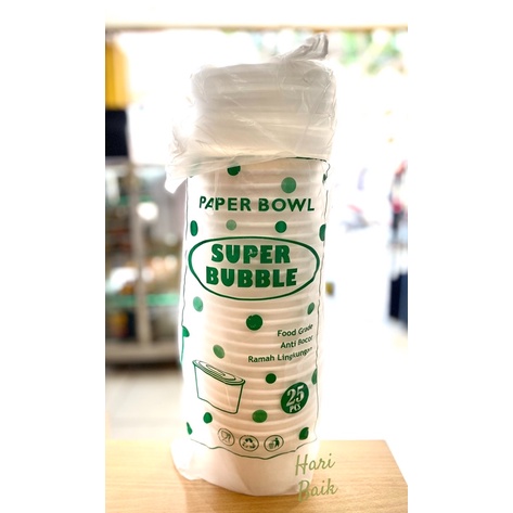 Paper bowl 650ml dengan tutup