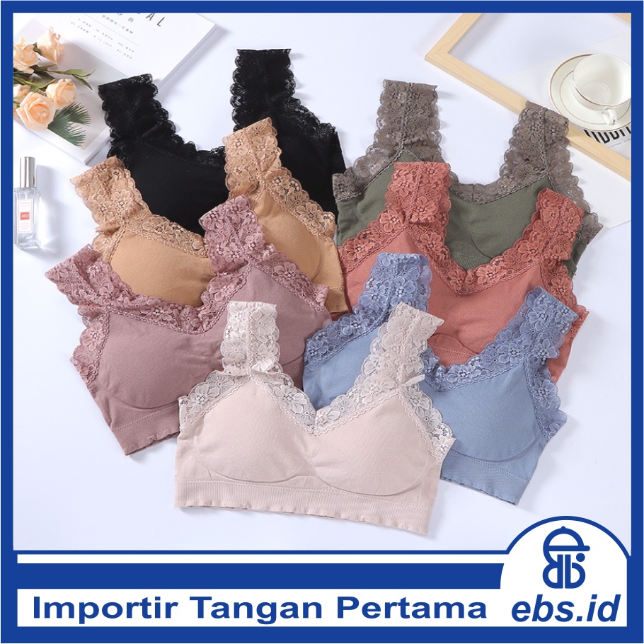 𝐄𝐁𝐒 ✅ PW096 Pakaian Wanita Nyaman Renda Fashion Korea Lembut Import COD PW096