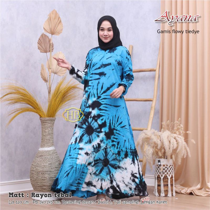 Gamis Flowy Tiedye by Annisa Collection