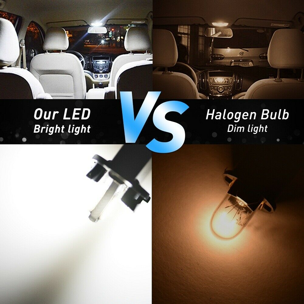 10pcs Bohlam Led Canbus T10 W5W 194 Super Terang Untuk Interior / Plat Nomor Mobil