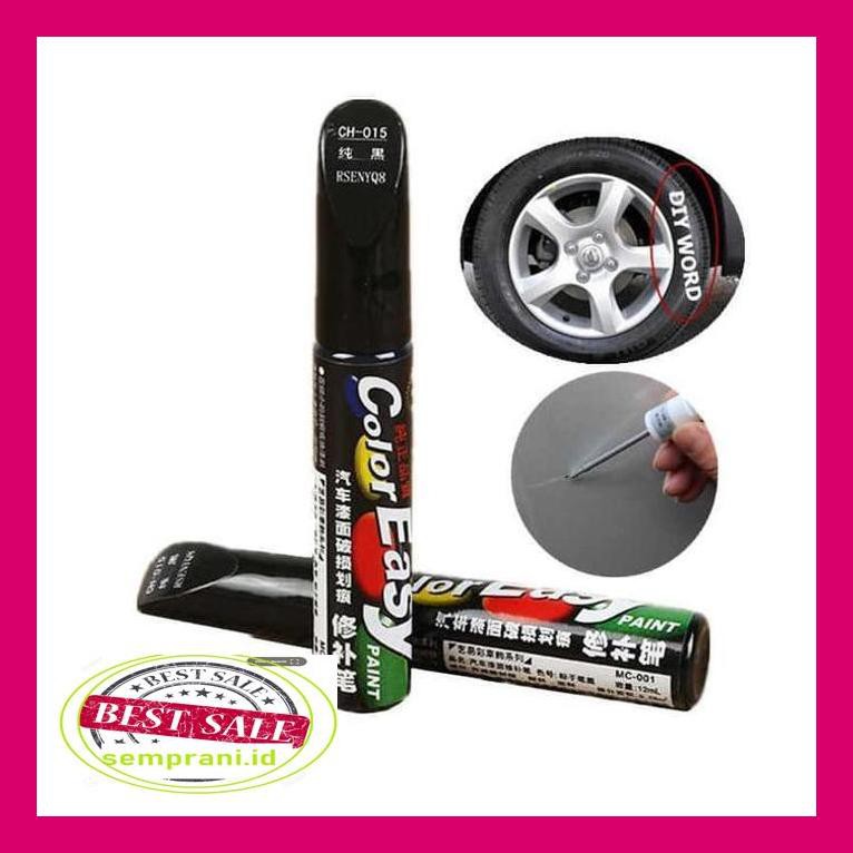

84S0Perawatankendaraan Color Easy Cat Spidol Penghilang Baret Lecet Mobil Motor Car Paint Pen - Abu-