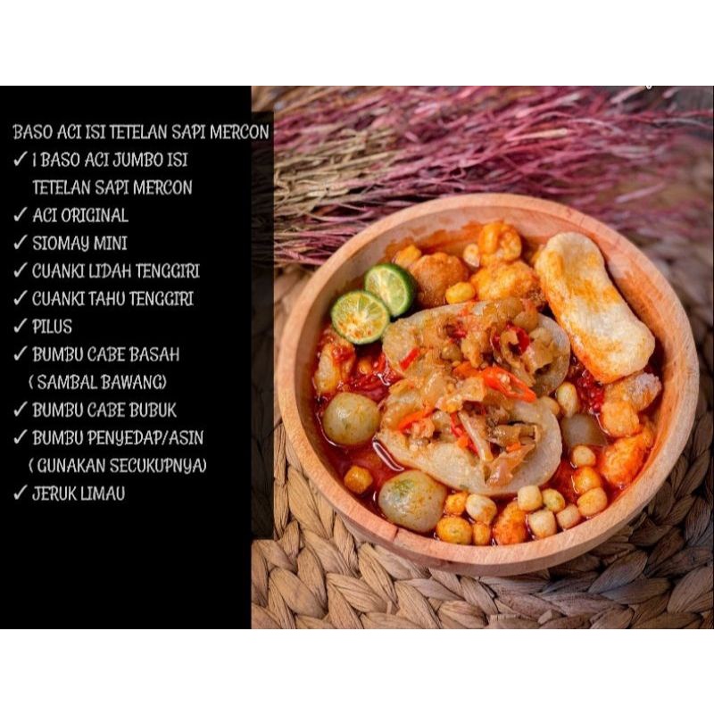 

baso aci tetelan sapi mercon