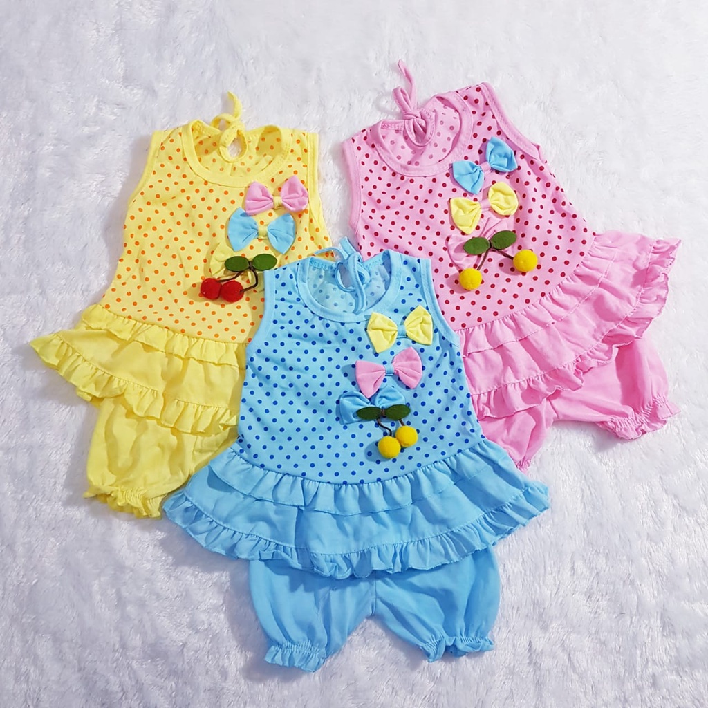 Baju Bayi Oblong Pita 3 Baju Baby Gracia