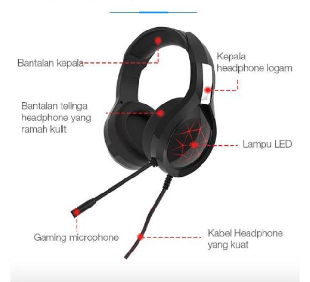 GAMING HEADPHONE ROBOT RH -G10 ORIGINAL HEADSET FOR GAME