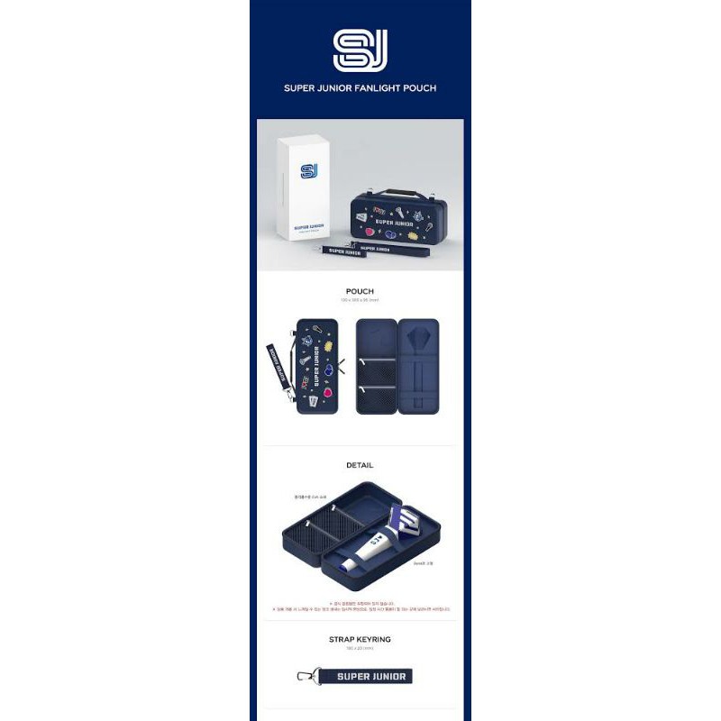 [READY STOCK] SUPER JUNIOR - POUCH FANLIGHT OFFICIAL.
