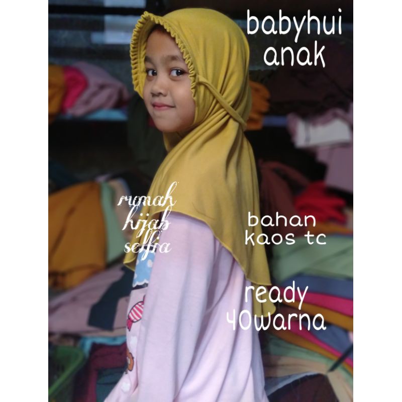 JILBAB BABYHUI  RAMPEL WAJAH ANAK