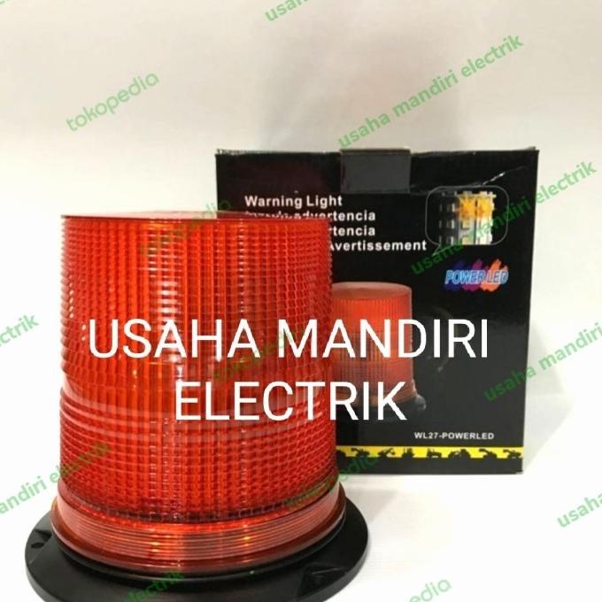 WL 27 LED ROTARY BEACON STROBO WARNING LIGHT, WL-27 SMD LED 220V AC