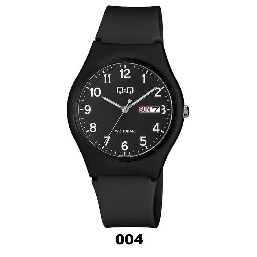 Q&amp;Q QQ QNQ Daydate Display A212 A212J 004Y - 012Y Analog Original Watch Jam Tangan Unisex