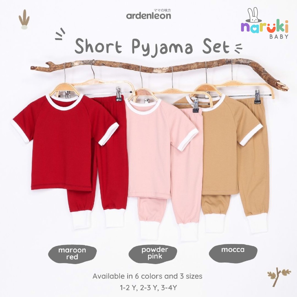 Ardenleon Short Pyjama Set Baby Kids Arden Leon Piyama Anak Bayi