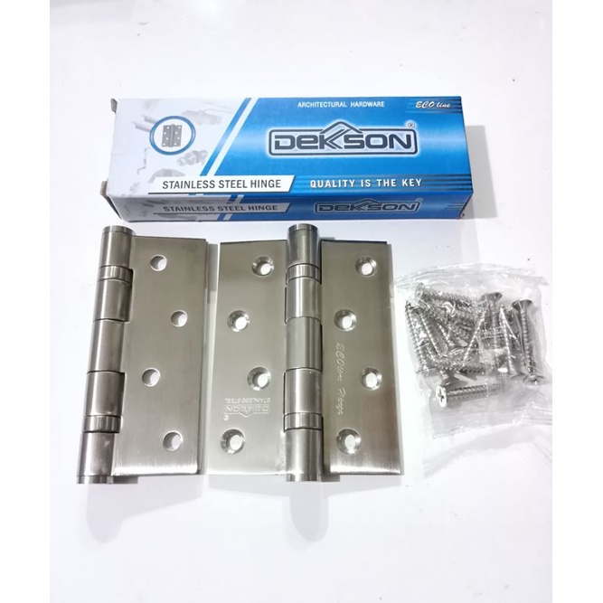 Engsel pintu Dekson stainless steel ecoline 4inchi 4"x3"x3mm 2BB