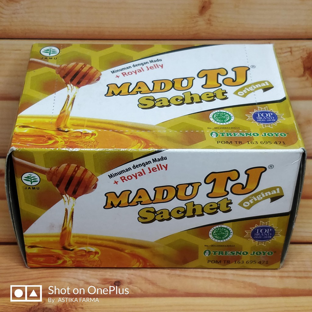 

MADU TJ SACHET - Rasa Original (Box, 12 Sachet @ 20g) Minuman dengan Madu + Royal Jelly