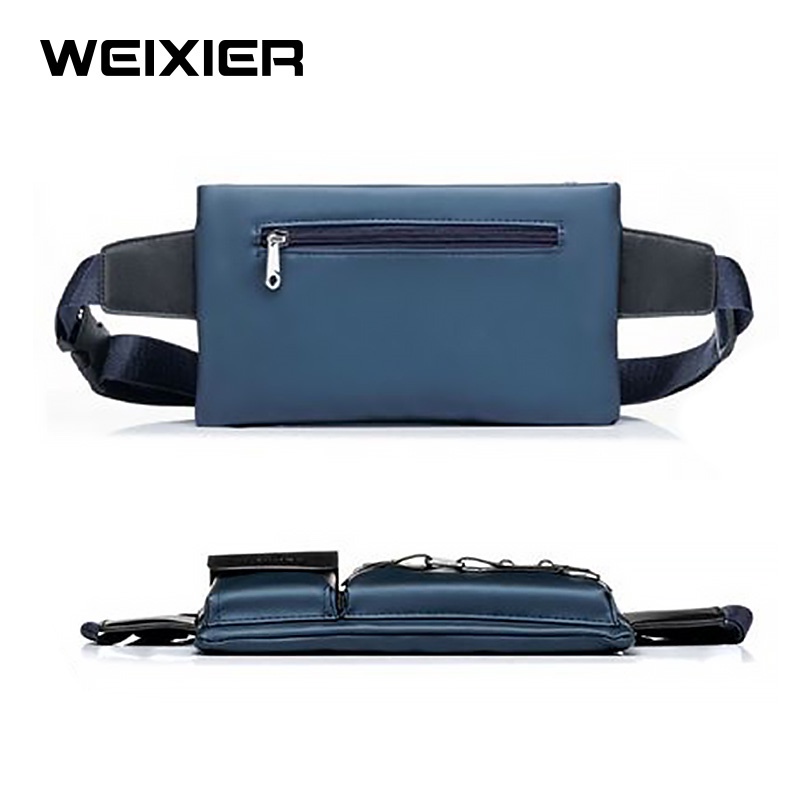 WEIXIER YB9554 Tas Selempang Pria Kulit Waistbag Anti Air WK-SBY