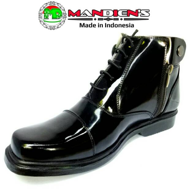 Mandiens - SEPATU PDH SJ.236-LUX Kulit Asli Ujung Tumpul Original Medali Export Quality