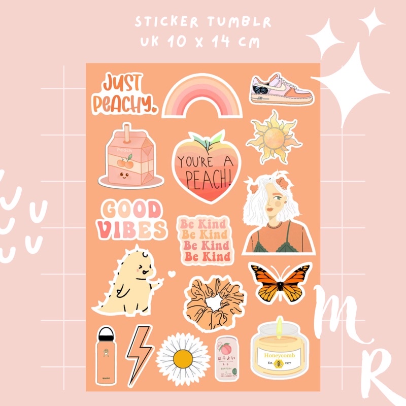 NEW KATALOG ! STICKER TUMBLR AESTHETIC/ STIKER JURNAL/ STIKER CASE HP/ STIKER LAPTOP