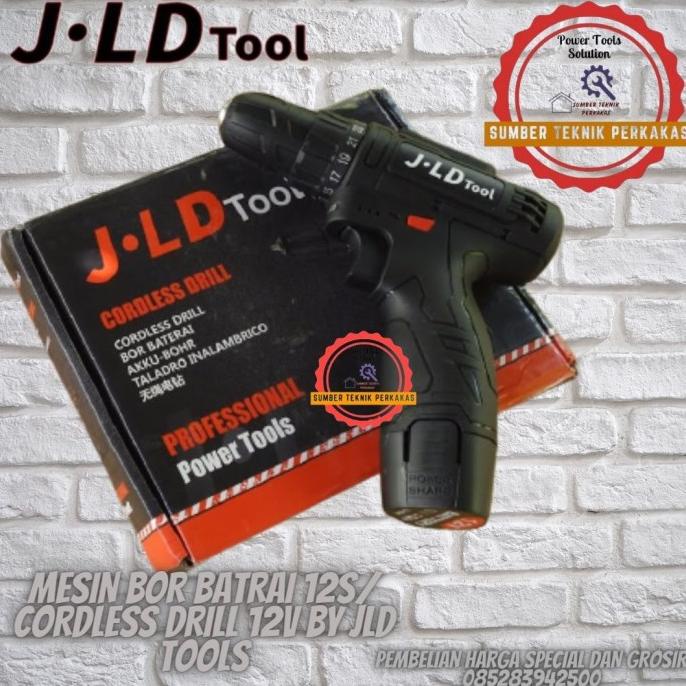 Mesin Bor Batrai 12 V / Cordless Drill 12V By Jld Tools Termurah