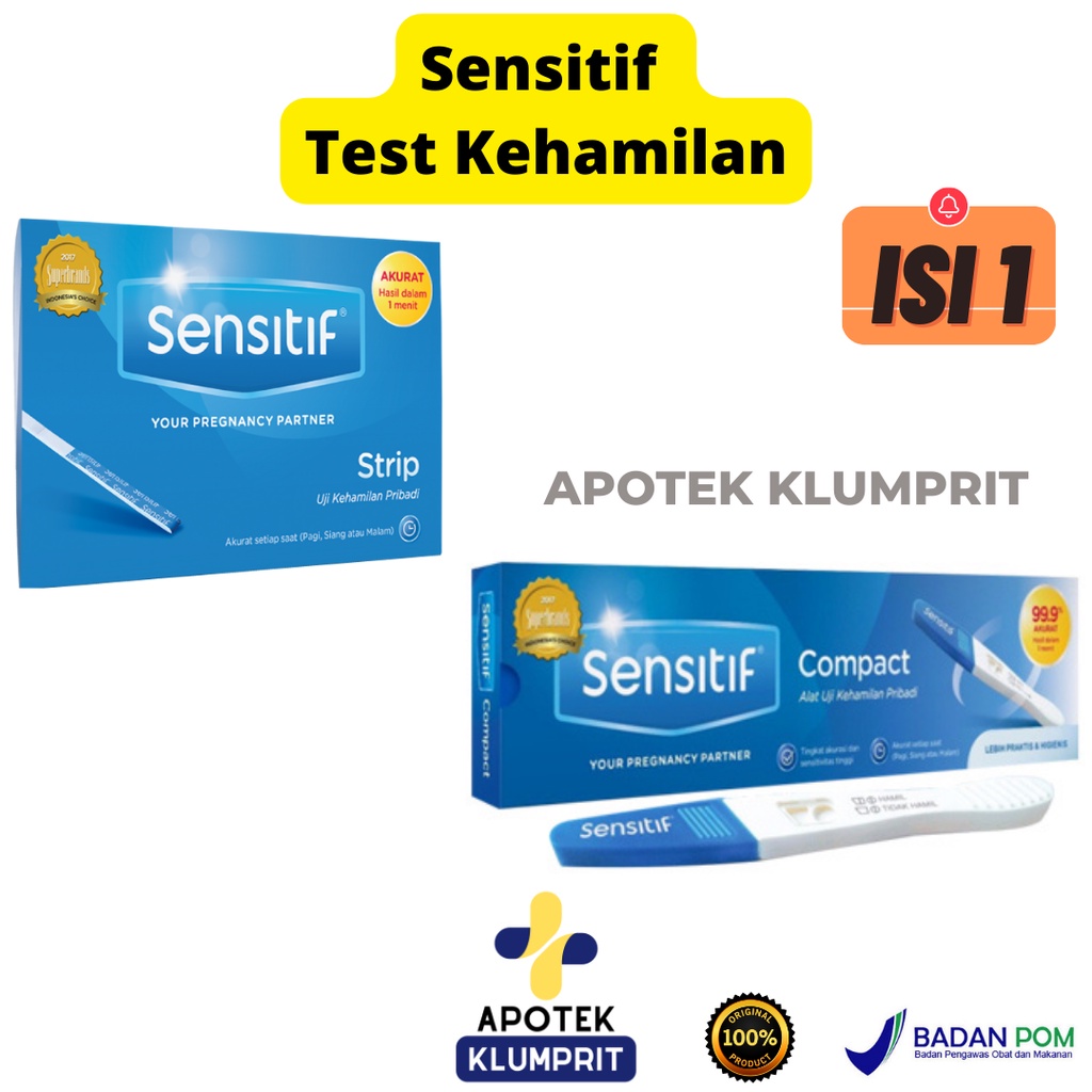 Jual SENSITIF / SENSITIF TEST PACK / STRIP / COMPACT / SENSITIVE / DIGITAL / ALAT TEST KEHAMILAN