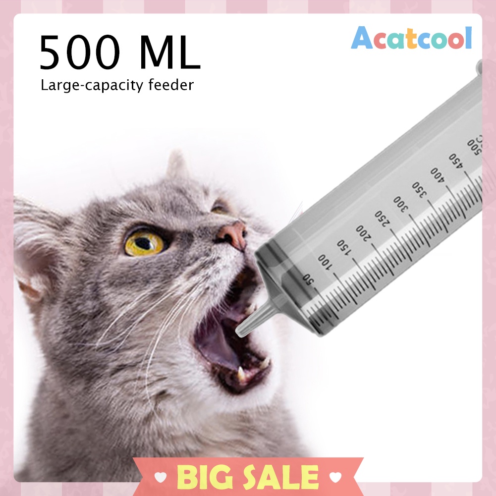 500ml Large Capacity Feeding Medicine Syringe Veterinary Pet Dog Syringe