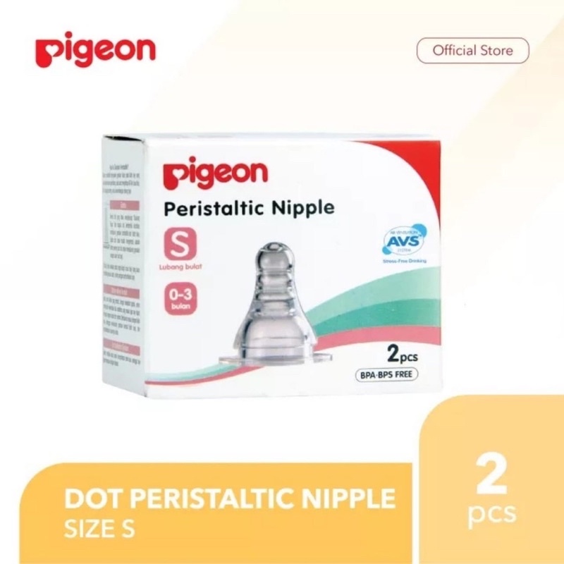 NIPPLE PIGEON SLIM NECK / Empeng pigeon / empeng ulir / BLISTER ISI 2 dan 3-S Isi 2