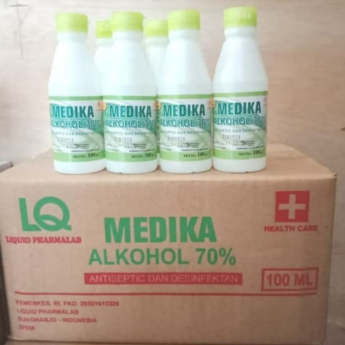 New Alkohol 70% 100ml Medika, Alkohol Antiseptik