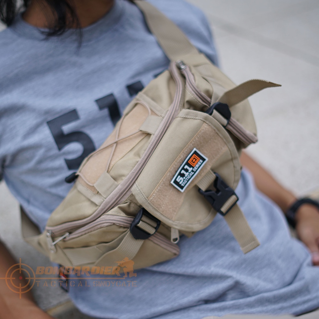 Tas pria selempang Model trendy Tas Pinggang Waist Bag Import / Tas Pinggang Tactical Outdoor Tactical 5.11