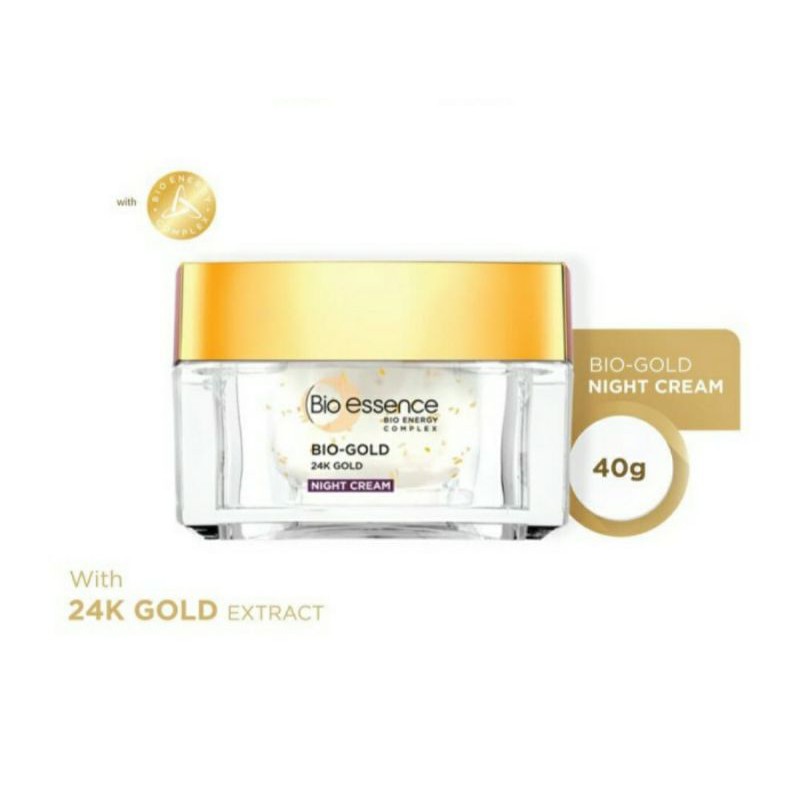 Bio Essence Bio-Gold Night Cream 40gr / 40 g Bio-Essence / BioEssence