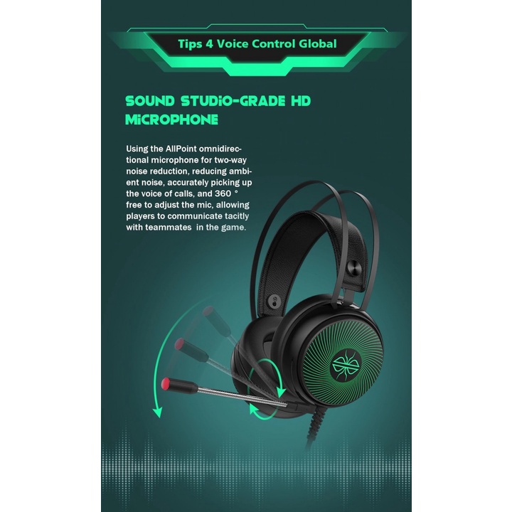 37 DACOM GH08 - Wired Gaming Headphone for Mobile Phones and PC Gaming