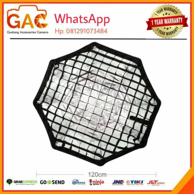 Honeycomb grid octagonal softbox 120cm godox