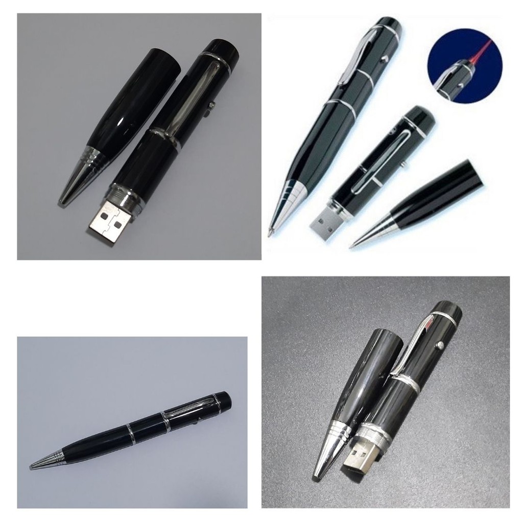 Pulpen Multi Fungsi 3 In 1 Pen Drive Laser Pointer Pulpen dan Flashdisk 16GB 111130