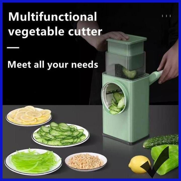 Alat Pemotong Sayuran Dan Buah Multifungsi Parutan Serbaguna Vegetable Slicer Machine Parutan Serbaguna Pemarut 4in1 Pemotong Kentang Parutan Pengiris Sayuran