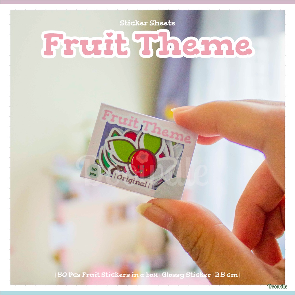 

Doowdle 45 pcs Stiker Buah-Buahan in a box