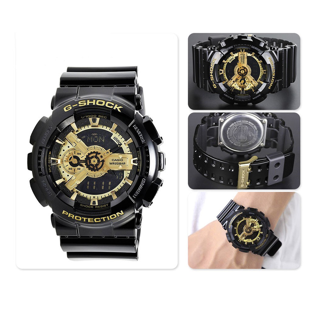 Casio Gshock Jam Tangan Pria GSHOCK GA110 FullSet Paperbag Water Resistant